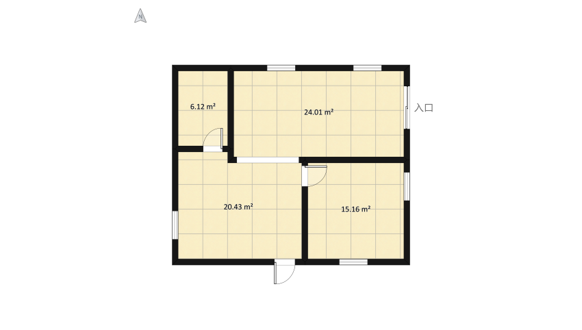 Dark and Warm - A Residential Interior Project floor plan 147.52
