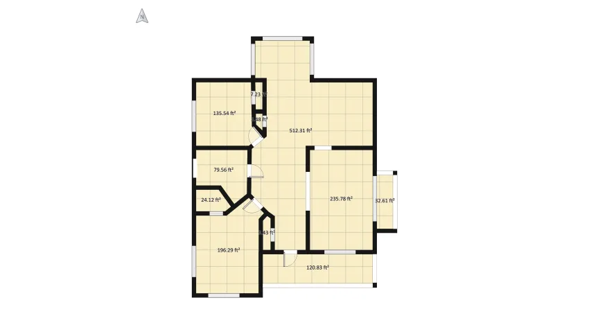 Cozy Farmhouse floor plan 144.05