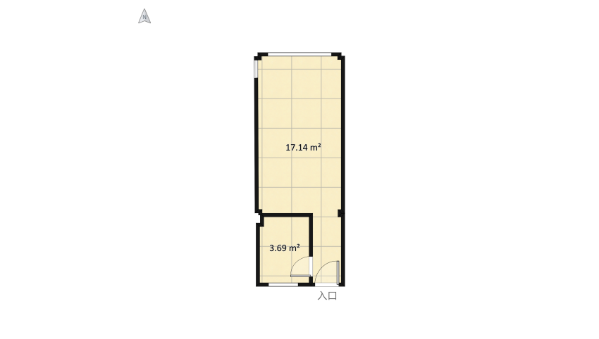 Bau's room 4 (Vietnamese room) floor plan 22.6