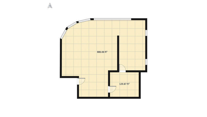 studio apartment floor plan 102.1