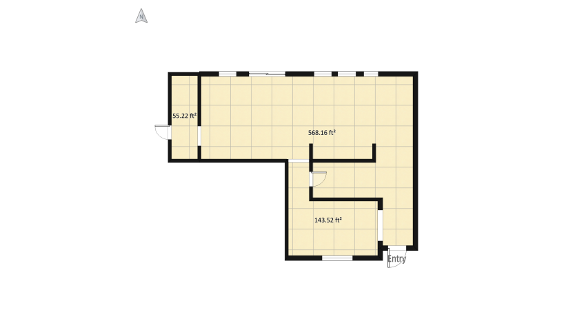 Transitional LR and DR floor plan 78.55