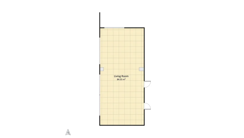 kitchen in wabi-sabi style floor plan 84.55