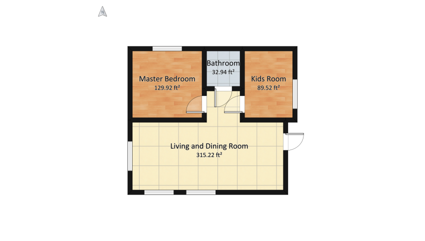 small modern home floor plan 59.94