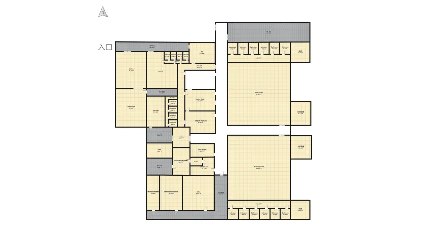 โรงพยาบาลสนาม floor plan 1882.26