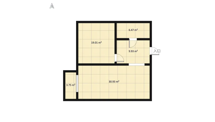 2#Living room for a single parent floor plan 79.22