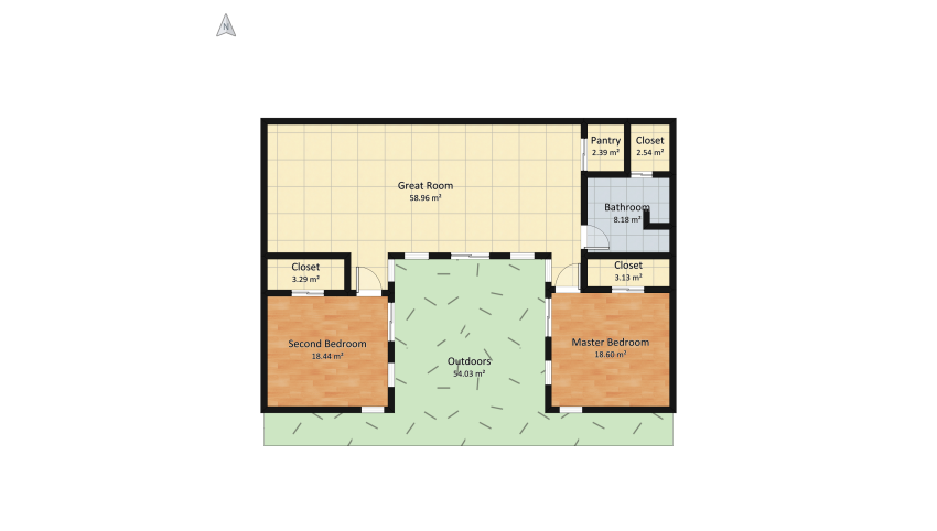 Family Vacation Home floor plan 183.98