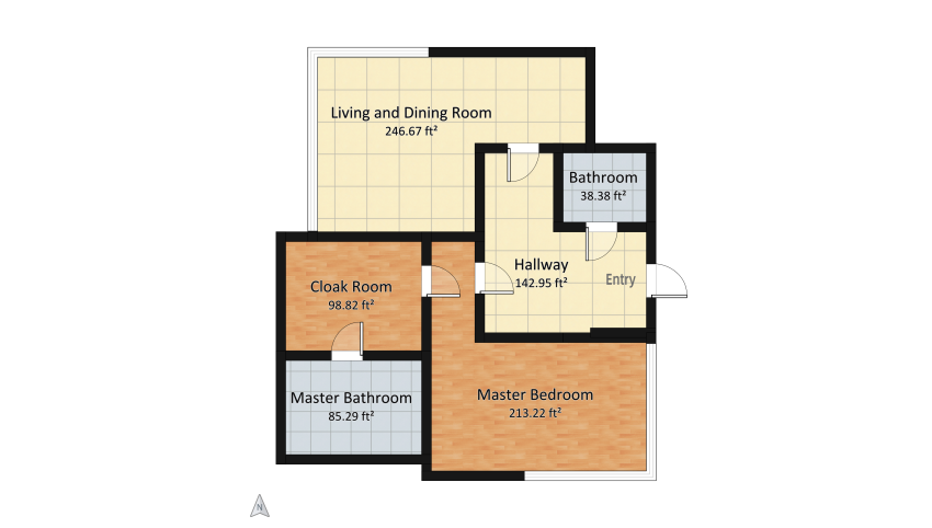 #Multifunctional Living floor plan 76.68
