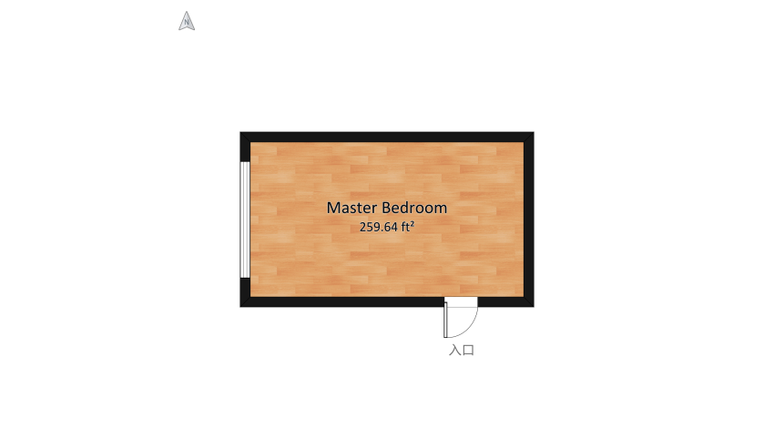 The Boyfriend Bedroom floor plan 26.64