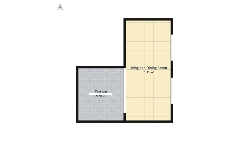 Luxury mini apartment floor plan 84.35