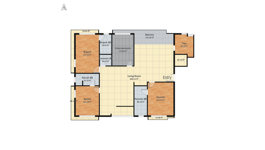 Grandezza floor plan 235.51