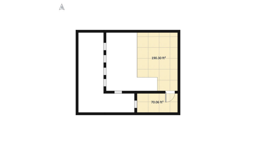 Loft pequeno cubo floor plan 196.75