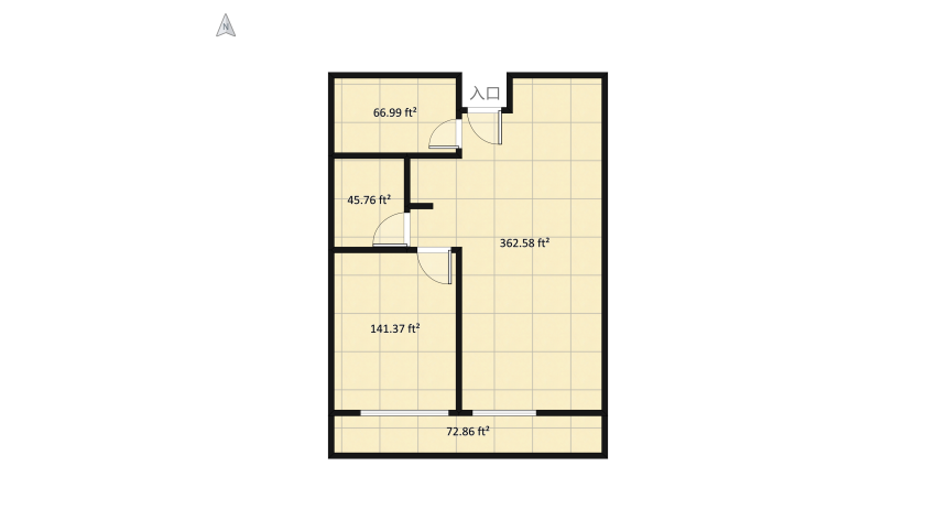 Apartment floor plan 70.11