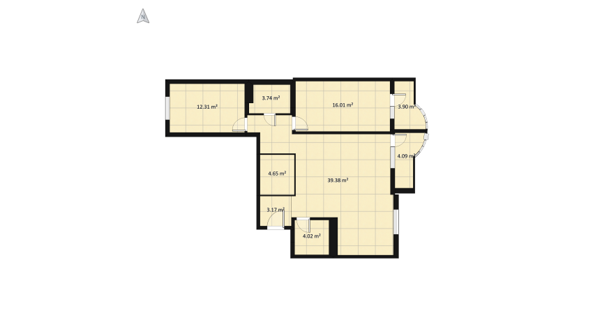 bachelor's lair floor plan 102.65