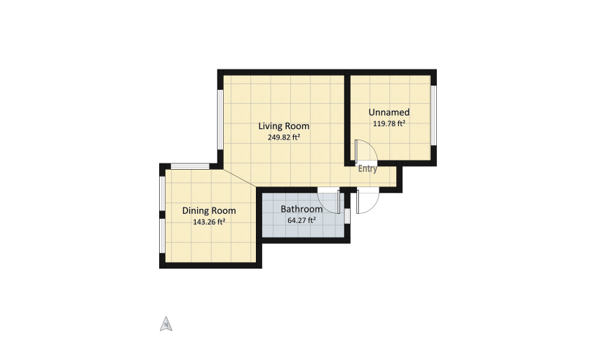 Classic Apartment floor plan 53.62