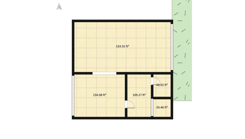 cute lil apartment floor plan 52.33