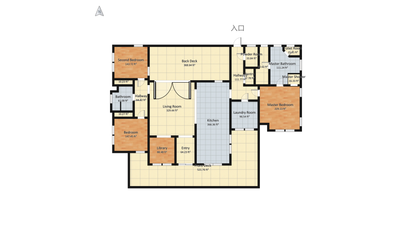 Modern Farmhouse floor plan 550.79