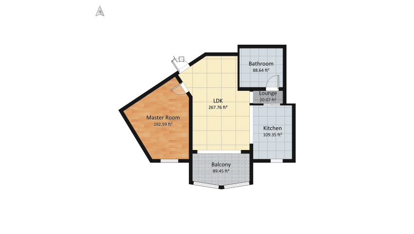 Room 3 - Honeycomb Element floor plan 80.71