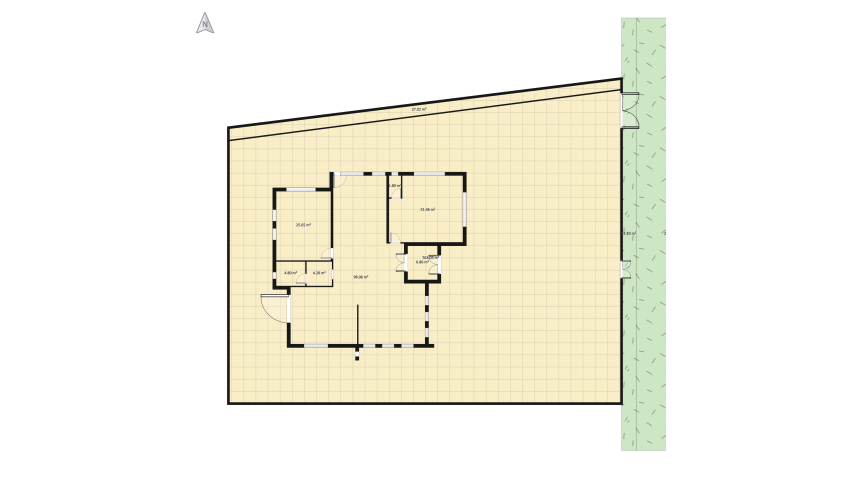 Modern Villa floor plan 1579.9