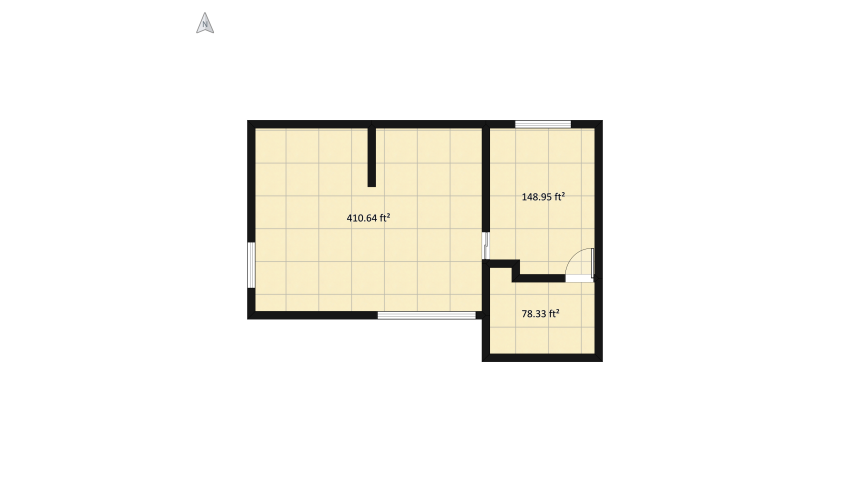 grey livingroom/kitchen floor plan 59.86
