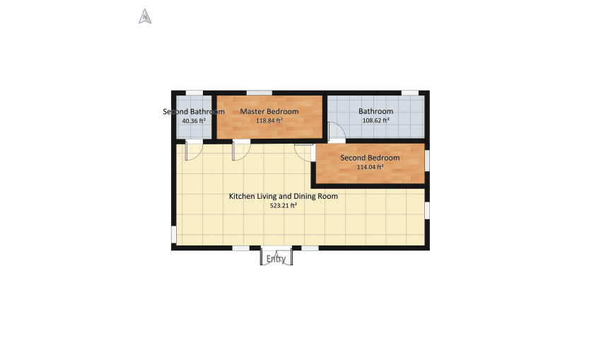Connor's House  floor plan 94.61