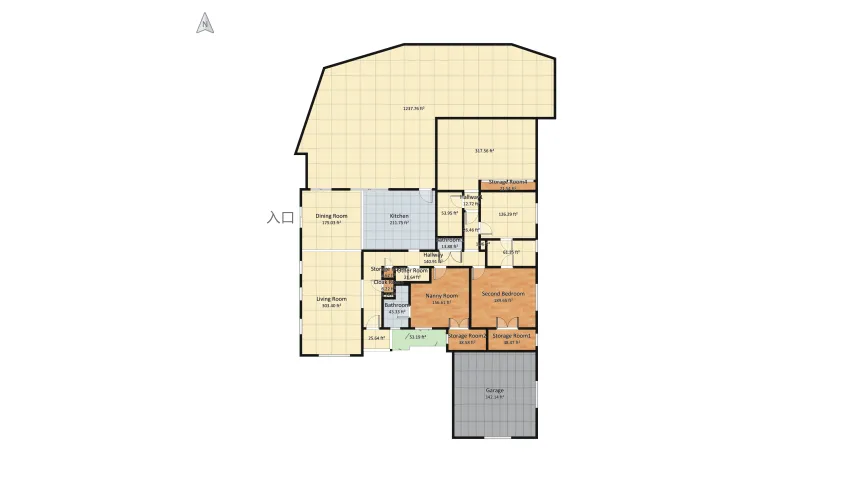 Copy of Ocean View House Anna +1 bed floor plan 362.58