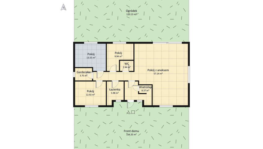 Modern house floor plan 484.11