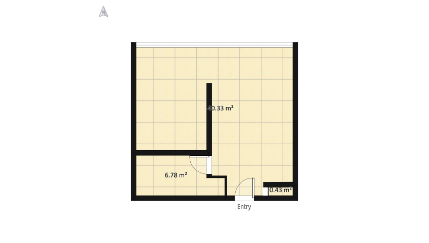 дизайн интерьера для холостяка floor plan 53.4