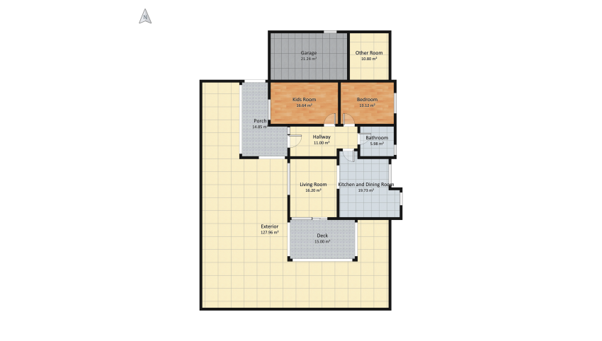 Contemporary Family House floor plan 295.81