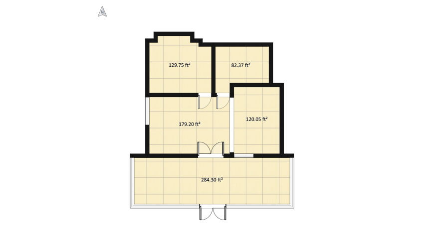 Modern, Industrial, & Cozy Home  3-17-2021 floor plan 83.94