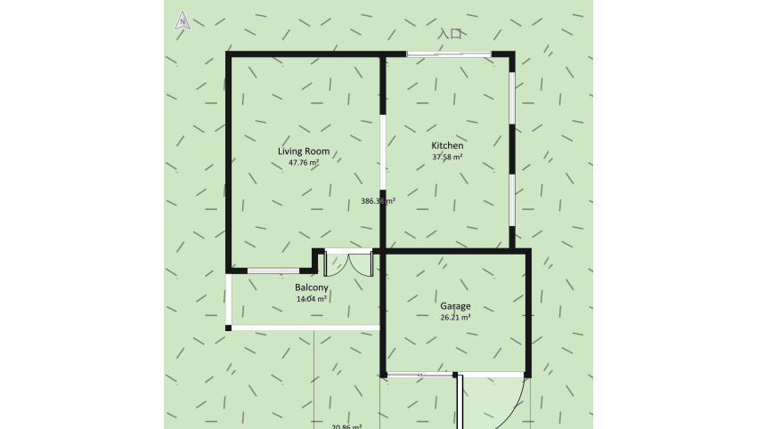 Casa familiar/Family house floor plan 711.47