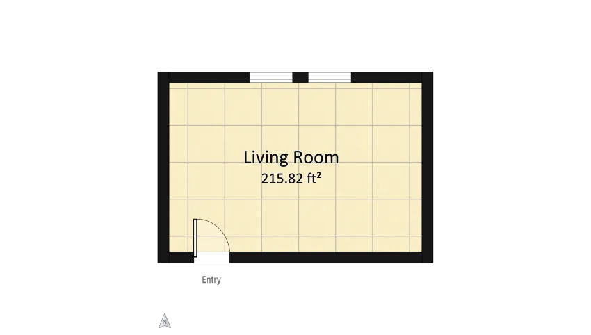 Mini South-Western Living Room floor plan 20.06