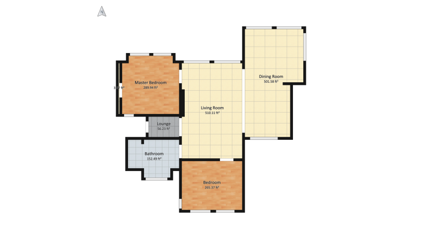 9 Rustic Gabled Roof 2-Bedroom Design floor plan 182.84