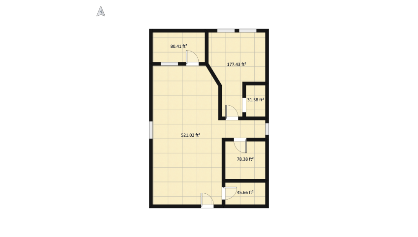 small modern apartment floor plan 98.09