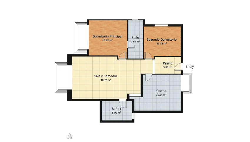 Propuesta amueblamiento  floor plan 117.47