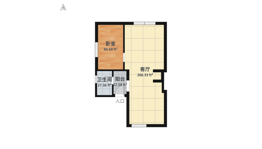 small yellow mod floor plan 42.25