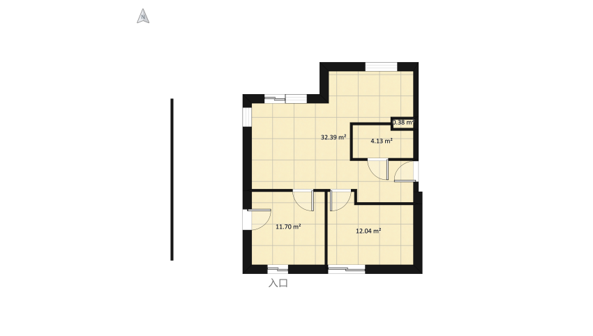 Projekt Mieszkania  floor plan 69.73