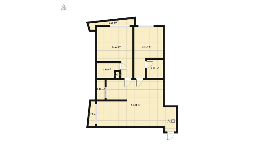 203 Apartment floor plan 127