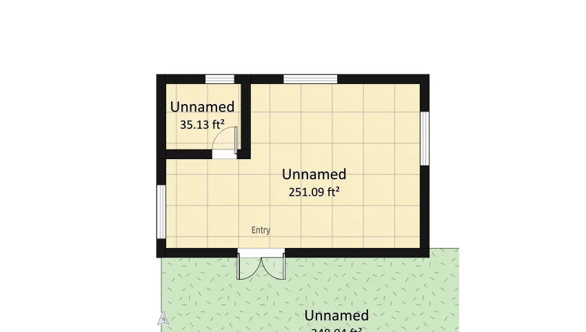 Cute little cottage floor plan 58.93