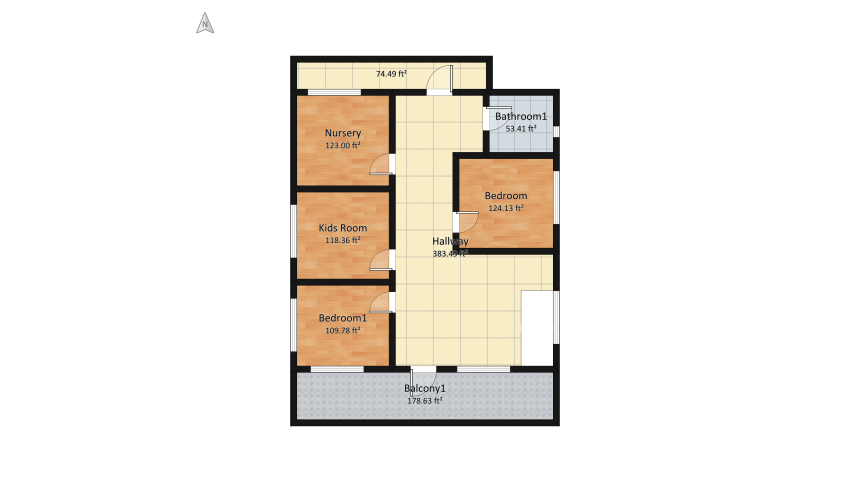 A Simple and Typical House floor plan 247.51
