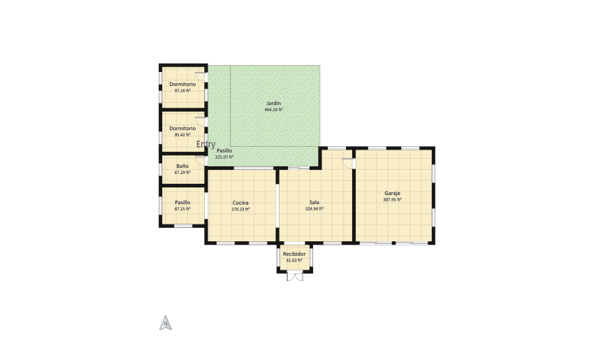 Courtyard Basic Home floor plan 273.45