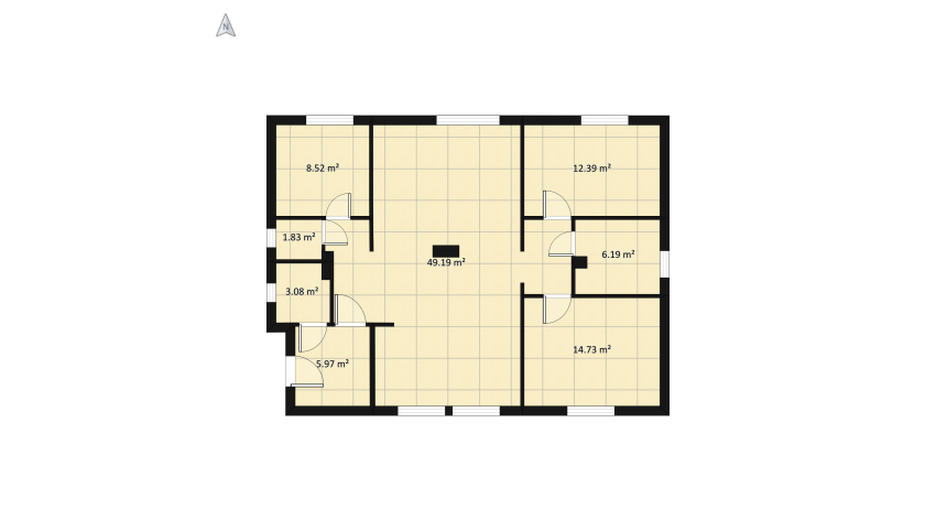 apartment in navy blue floor plan 112.83