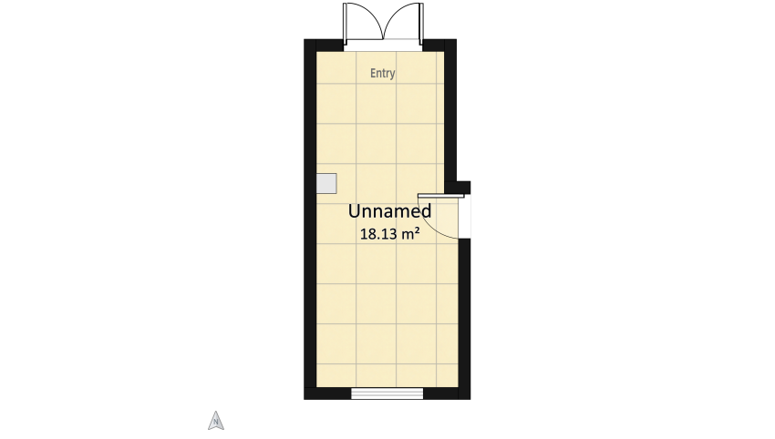 Living Room & Toy Storage floor plan 18.13