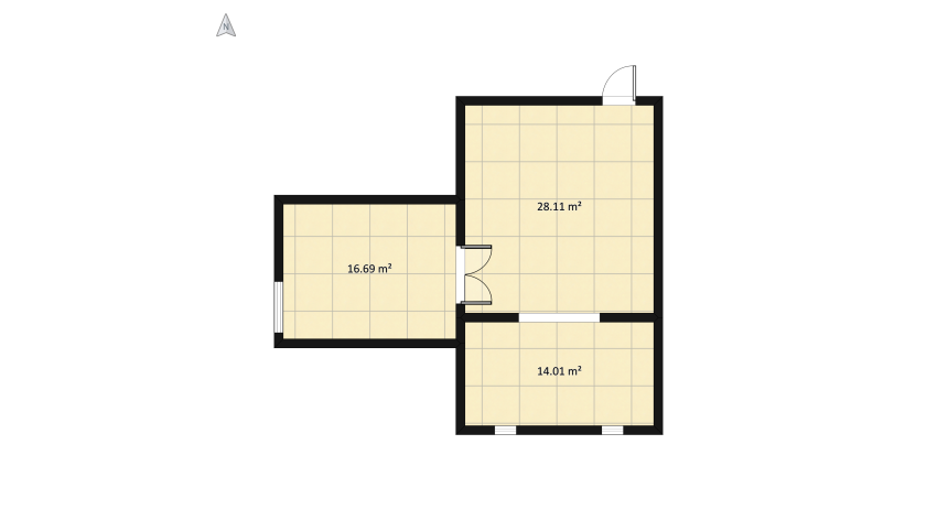 quarto moderno floor plan 65.4