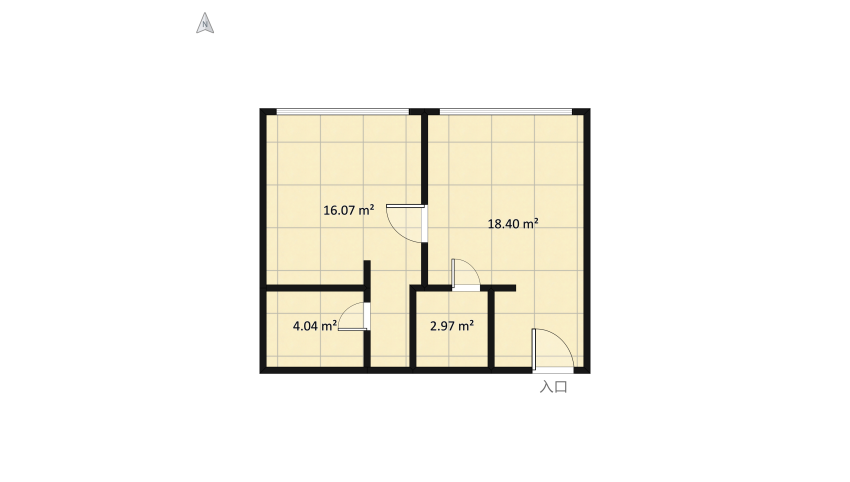 Suite Melgar floor plan 45.72