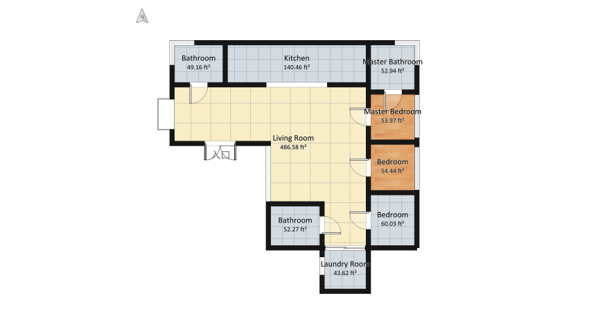 Taylan - Homestyler House floor plan 106.58
