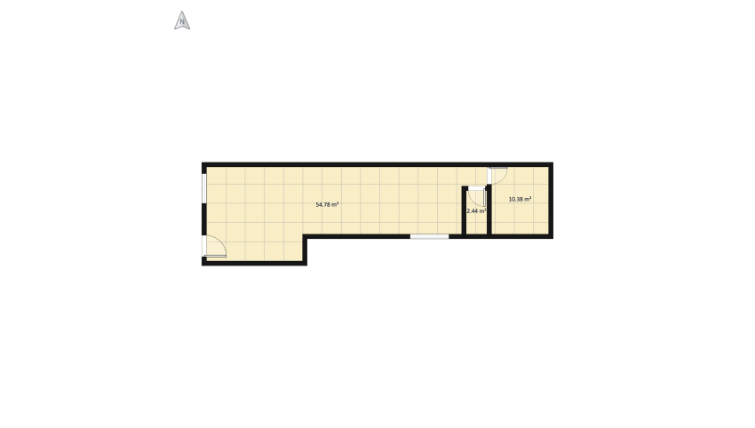 Projeto Minha Casa - Conceito Aberto Perspectiva floor plan 74.81
