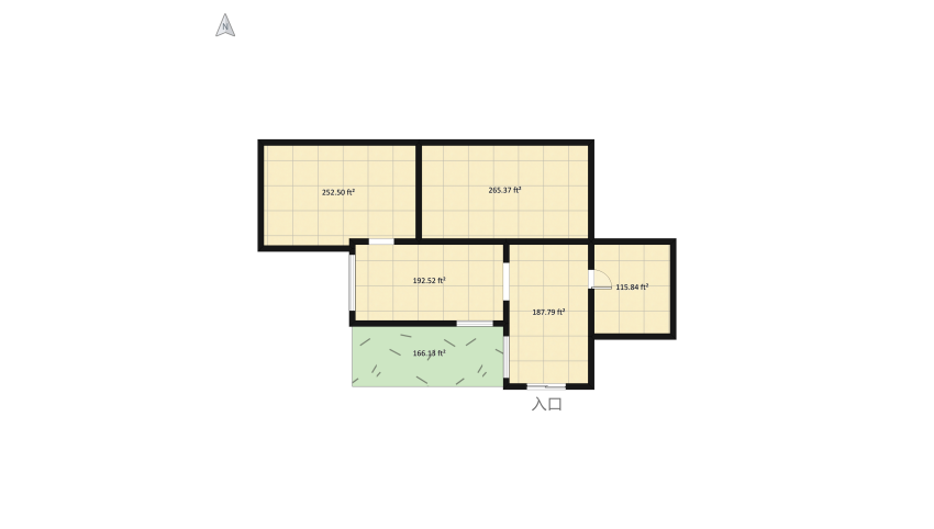 House design - 1 floor plan 55.12