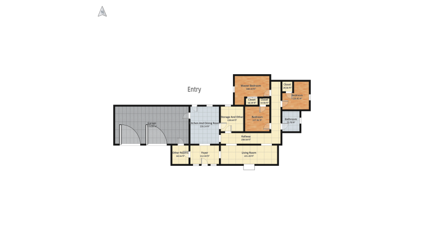 Ranch Style House floor plan 222.48