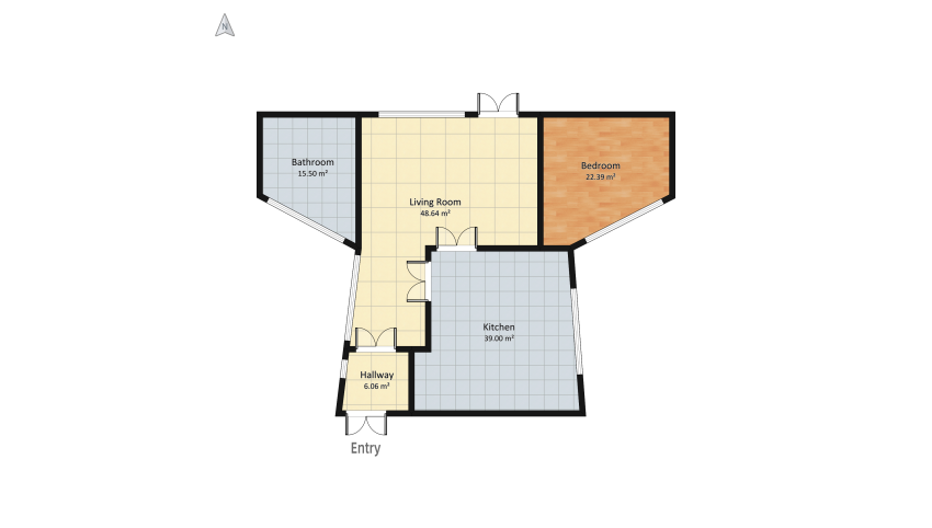 Ghost house floor plan 144.42
