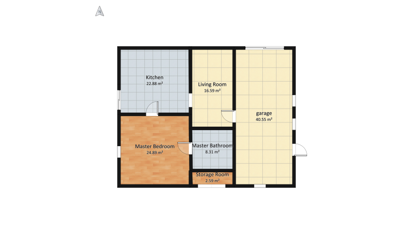 Yoni's Dreamhome floor plan 128.57